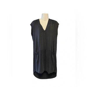 Dolan Left Coast Collection Black Cupro Jersey Dress